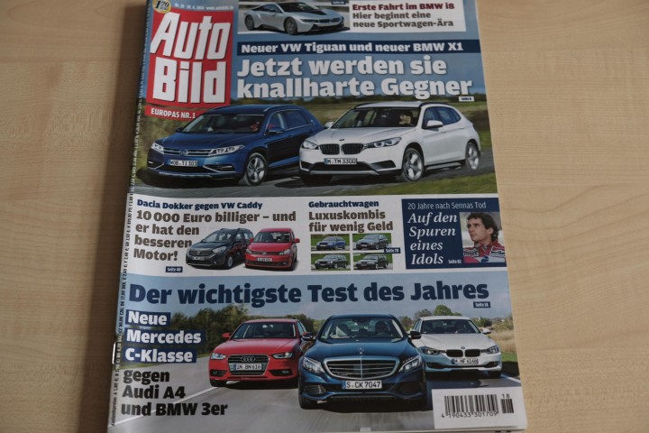 Deckblatt Auto Bild (18/2014)